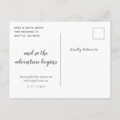 We zijn weggelopen Trouwkaart Aankondiging Postkaa (Achterkant)