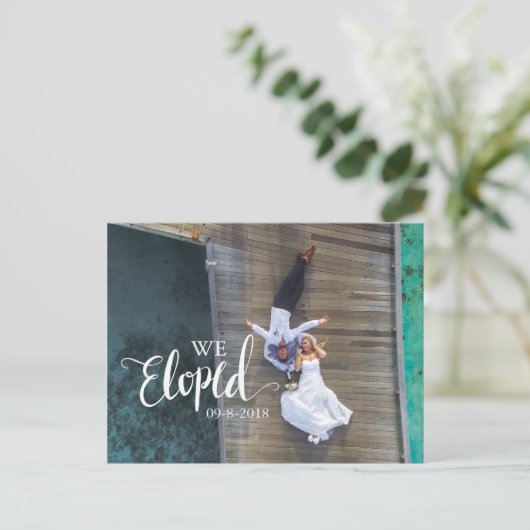 We zijn weggelopen uit de moderne scriptkalligrafi briefkaart (Staand voorkant)