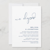 We zijn weggelopen, Uitnodiging voor elopement-fee (Voorkant)