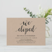 We zijn weggelopen, Uitnodigingen voor elopement b (Staand voorkant)