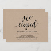 We zijn weggelopen, uitnodigingen voor ontvangst n (Voorkant / Achterkant)