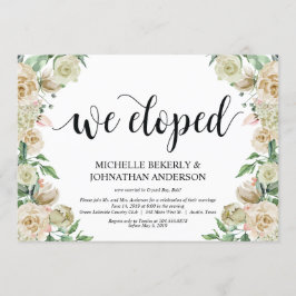 We zijn weggelopen, Uitnodigingskaart voor elopeme Kaart