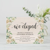 We zijn weggelopen, Uitnodigingskaart voor elopeme Kaart (Staand voorkant)