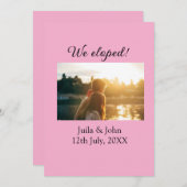 We zijn weggelopen voeg koppel naam stad toe, datu aankondiging (Voorkant / Achterkant)