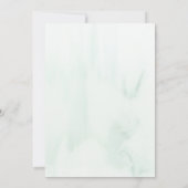 We zijn weggelopen Waterverf Pine Forest Elopement Kaart (Achterkant)