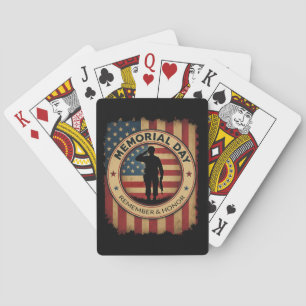 We zijn ze alle Patriotic Veterans Day Memorial ve Pokerkaarten