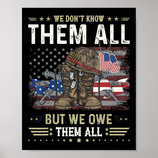 We zijn ze allemaal paranotic veterans Day Memoria Poster (Voorkant)