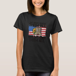 We zijn ze kwijt. Alle veteranen Amerikaanse vlag T-shirt
