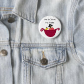 We zijn Zeilen Mijn Piraat Ronde Button 5,7 Cm (In situ)