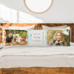 We zijn zo blij dat je een krullende foto van 2 he lichaamskussen<br><div class="desc">Persoonlijke foto lijfkussens voor iemand speciaal. Het ontwerp bevat krullende haakjes om te lijsten wie wij zijn en wie jij bent. In casual handschrift en skinny font typografie staat de tekst: We hebben het geluk dat we JULLIE hebben. Het fotomalplaatje is opstelling voor u om uw afbeeldingen toe te voegen,...</div>