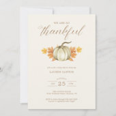 We zijn zo dankbaar - het najaar Herfst Baby showe Kaart (Voorkant)