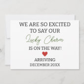 We zijn zo enthousiast om te zeggen dat we geluk h aankondiging (Voorkant)