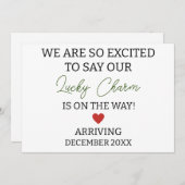 We zijn zo enthousiast om te zeggen dat we geluk h aankondiging (Voorkant / Achterkant)