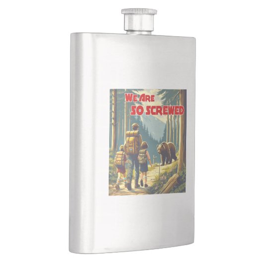 We zijn zo genaaid Beer wandelen Flacon (Rechts)