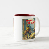 We zijn zo genaaid Beer wandelen Tweekleurige Koffiemok (Voorkant rechts)