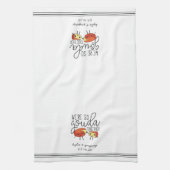 We zijn zo Gouda Together Cute Funny Cheese Pun Theedoek (Verticaal)