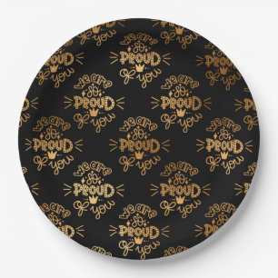 We zijn zo trots op je papieren bordje