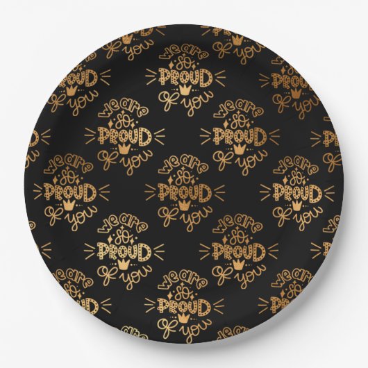 We zijn zo trots op je papieren bordje (Voorkant)