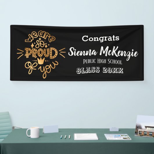 We zijn zo trots op je spandoek