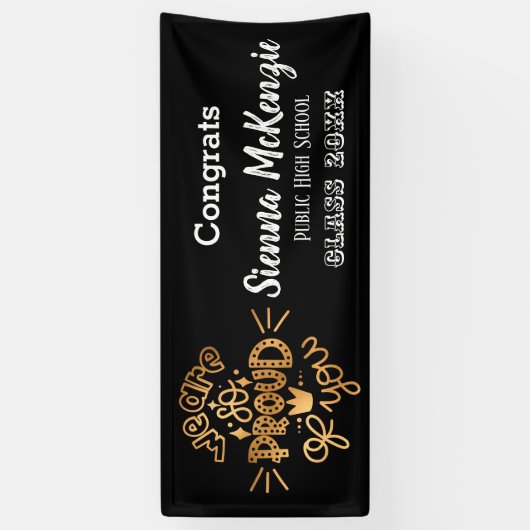 We zijn zo trots op je spandoek (Verticaal)