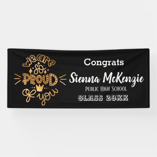 We zijn zo trots op je spandoek (Horizontaal)