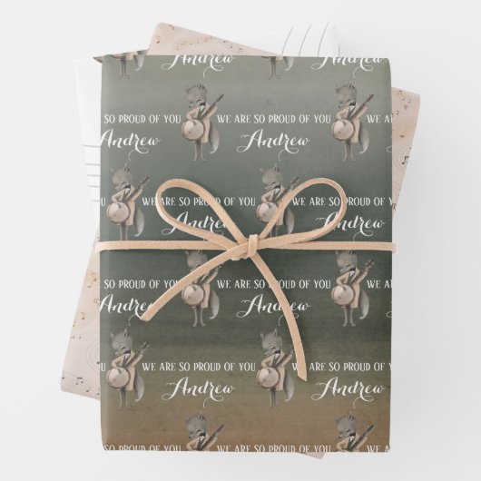 We zijn zo trots van jullie die blazen inpakpapier vel (In situ)