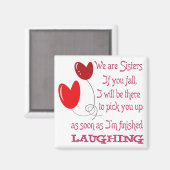 We zijn zussen magneet (Voorkant / Achterkant)