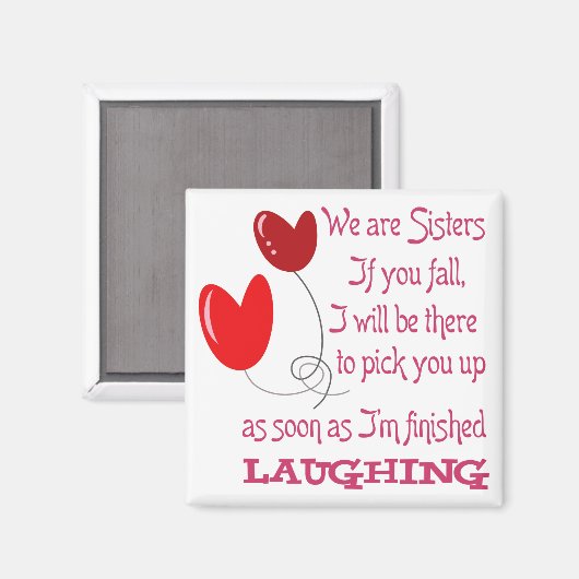 We zijn zussen magneet (Voorkant / Achterkant)