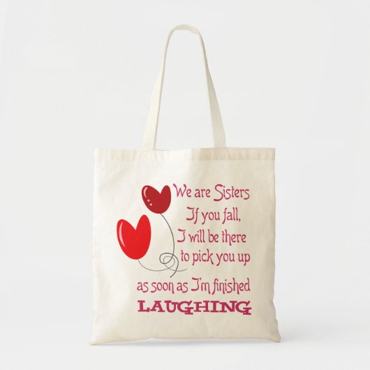 We zijn zussen tote bag (Voorkant)