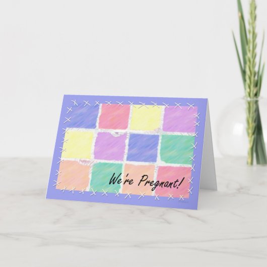 We zijn zwanger aankondiging (Voorkant)