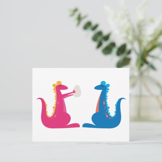 We zijn zwanger aankondigingskaart (Staand voorkant)