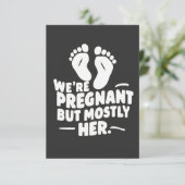 We zijn zwanger, maar meestal haar grappige zwange kaart (Staand voorkant)