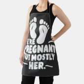 We zijn zwanger, maar meestal haar grappige zwange schort (Insitu)