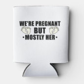 We zijn zwanger, maar meestal haar zwangere vrouw. blikjeskoeler (Voorkant)