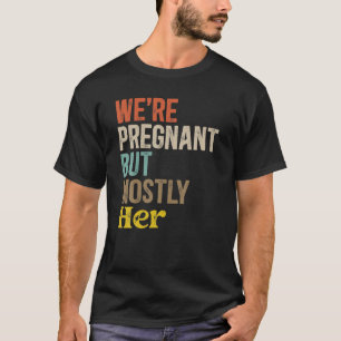 We zijn zwanger, maar vooral haar grappige vader t-shirt