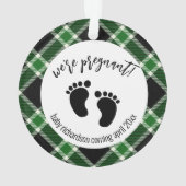 We zijn zwanger van de kerstzwangerschap of ornament (achterkant)