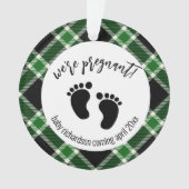 We zijn zwanger van de kerstzwangerschap of ornament (voorkant)