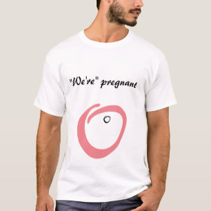 We zijn zwanger van een mannen met een kraambed. s t-shirt