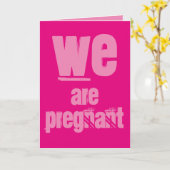 We zijn zwanger, Wenskaart Kaart (Gele Bloem)