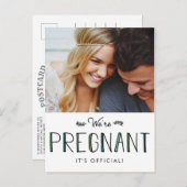 We zijn zwanger | Zwangerschap Aankondiging (Voorkant / Achterkant)