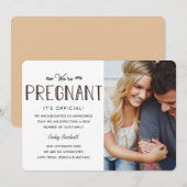 We zijn zwanger | Zwangerschap Aankondiging (Voorkant / Achterkant)