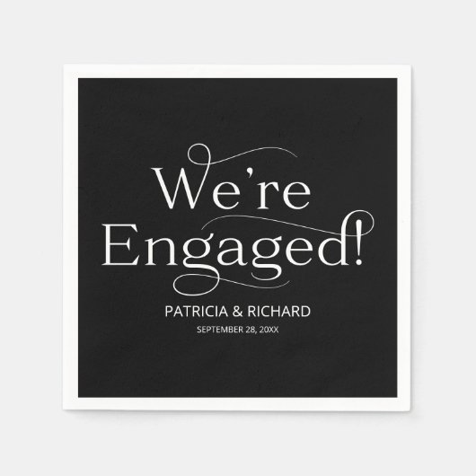 We zijn zwarte servicepartij servet (Voorkant)