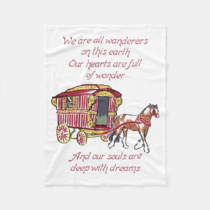 We zijn zwervers fleece deken