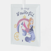 #We zijnAllWonderfulOrnament Glas Ornament (Voorkant links)