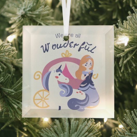 #We zijnAllWonderfulOrnament Glas Ornament (Insitu)