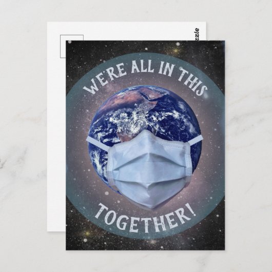 We zitten allemaal in deze Samen! Briefkaart (Voorkant / Achterkant)