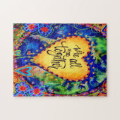 "We zitten allemaal in dit alles samen"-inspiratie Legpuzzel (Horizontaal)