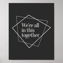 We zitten allemaal in dit gezamenlijke gelijkheids poster