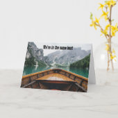 We zitten in hetzelfde schuitje, ik sta achter je kaart (Gele Bloem)