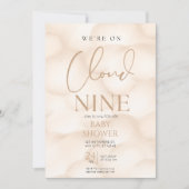 We zitten op cloud 9 baby shower kaart (Voorkant)